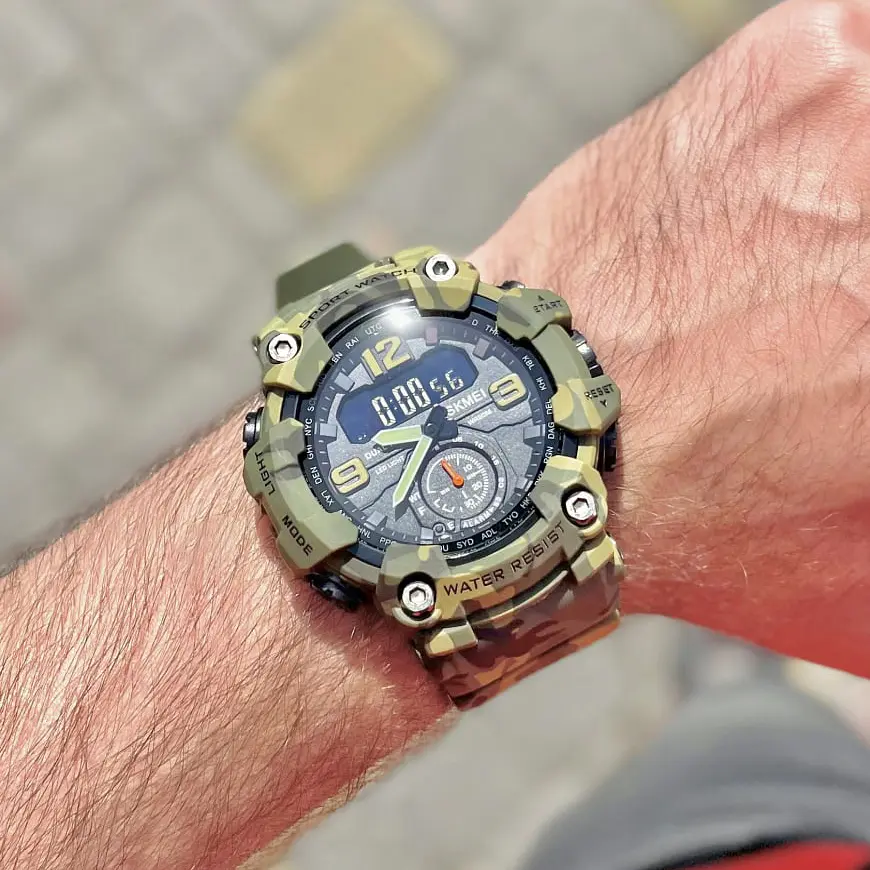 Наручные часы мужские 1637CMGN Camo Green. Skmei acs0030658 - фото 3
