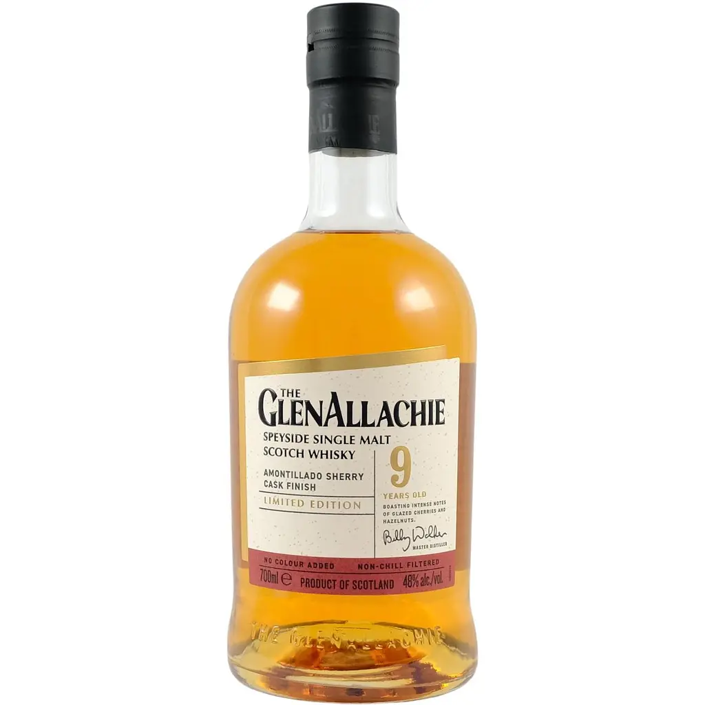 Виски GlenAllachie 9yo Amontillado Sherry Cask Finish 48% 0.7 л в подарочной коробке - фото 2