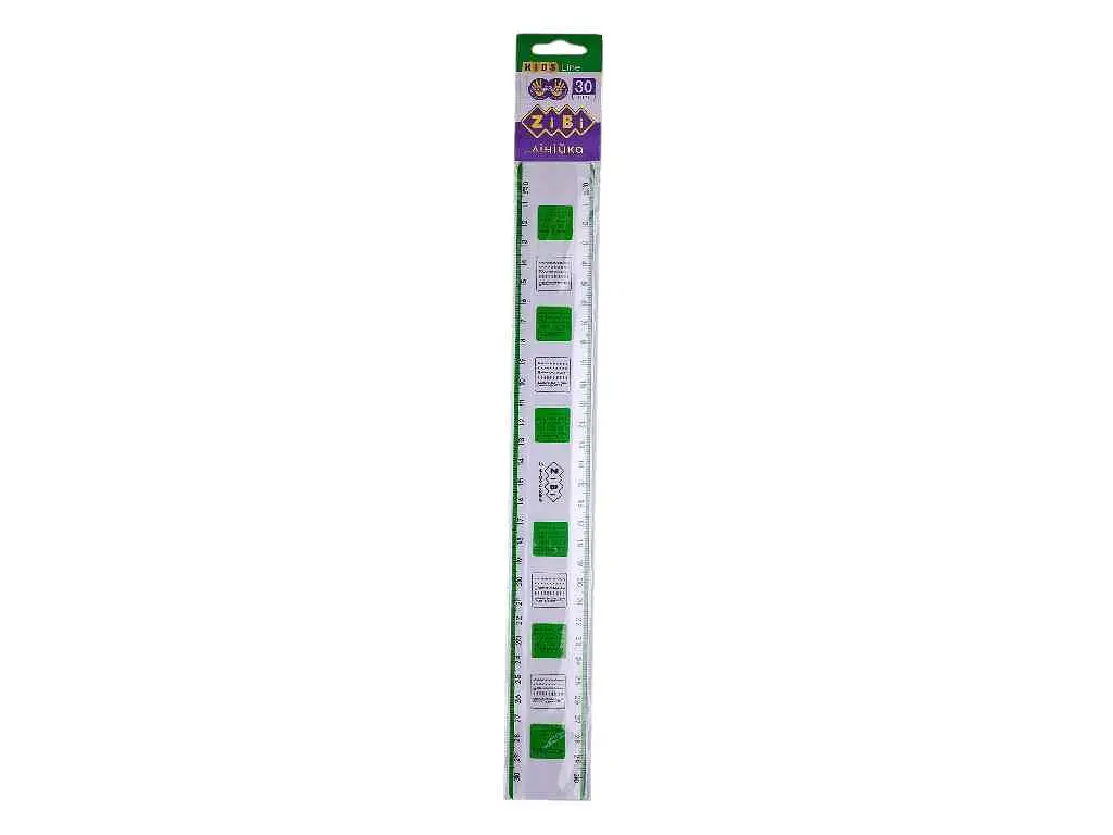 Лінійка ZIBI 30см універсальна для шульги та правші KIDS Line ZB.5607-15