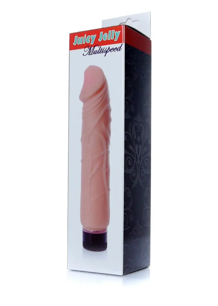Реалістичний вібратор B - Series EasyLove Boss Juicy Jelly 22 см тілесний - фото 6