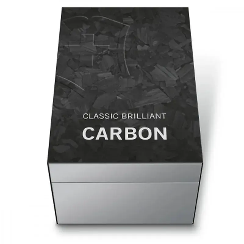 Ніж Victorinox Classic SD Brilliant Carbon + брелок-лого (0.6221.90) - фото 6