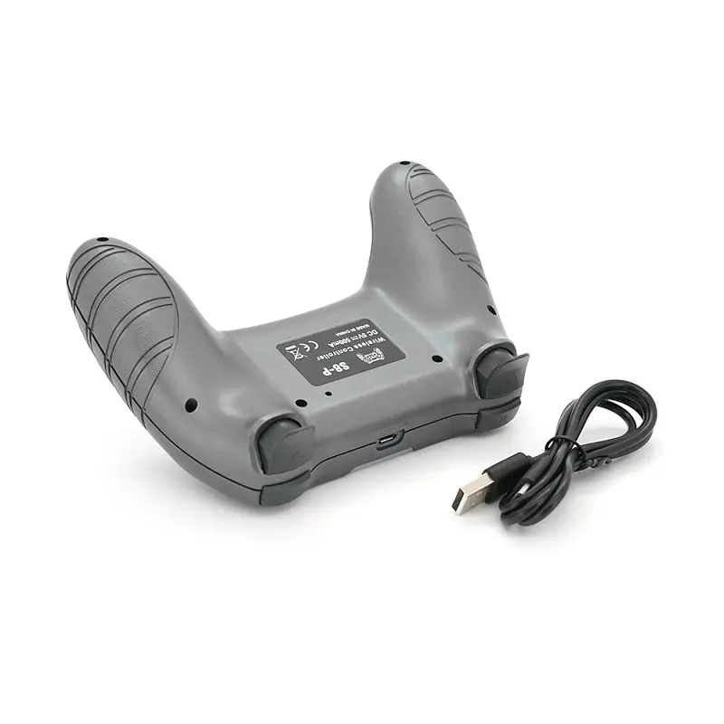 Беспроводной геймпад Brazzers S8-P для PS4 с вибрацией серый - фото 3