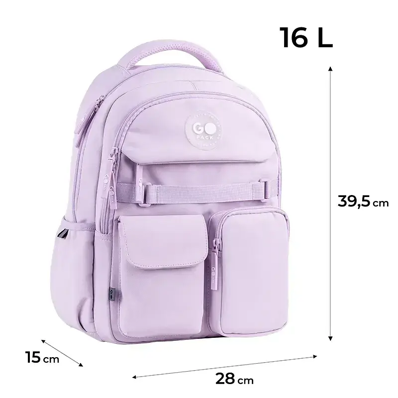 Рюкзак "GoPack" Education 2від. 4карм. бузковий №GO26-183M-1 - фото 2