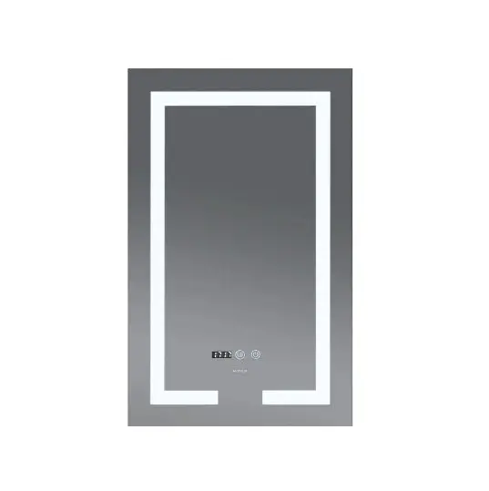 Дзеркало Mixxus HARD MR06-50x80-CASE з LED Touch, Anti-fog, димером, рег. яскравості, годинником (MI6657) - фото 2