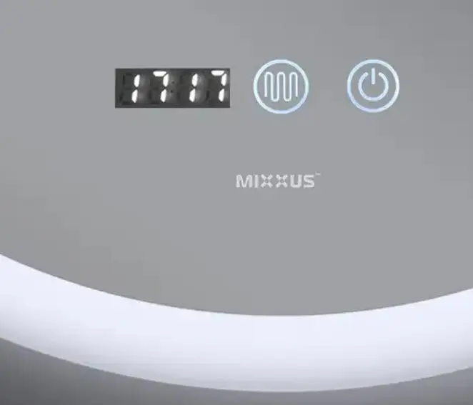 Дзеркало Mixxus Plain MC10-60 (годинник, LED-підсвічування, антизапотівання) (MI6013) - фото 2