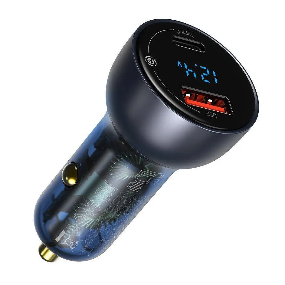 Автозарядне Baseus Particular Digital Display PPS 65 W 2 порти - фото 2