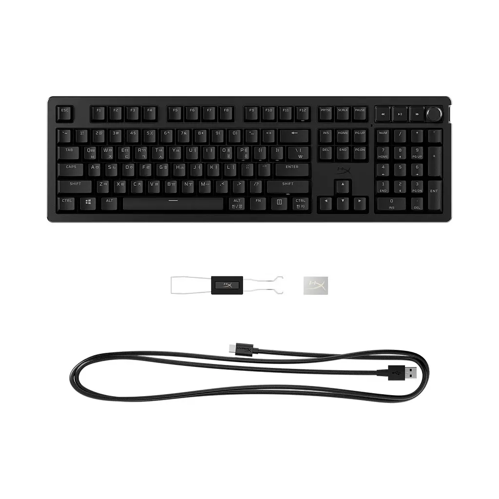 Клавіатура механічна Alloy Rise 106key, Red, USB-A, EN/UA, RGB, чорний HyperX teh0013885 - фото 8