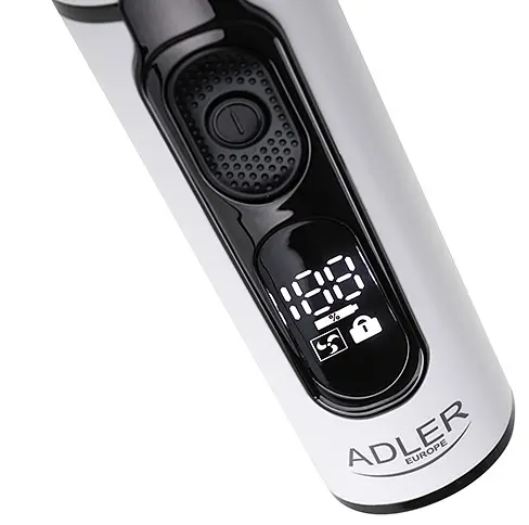 Акумуляторна машинка для стрижки волосся Adler AD 2839 з дисплеєм IPX6 2000 мАг 6 насадок Turbo режим - фото 10