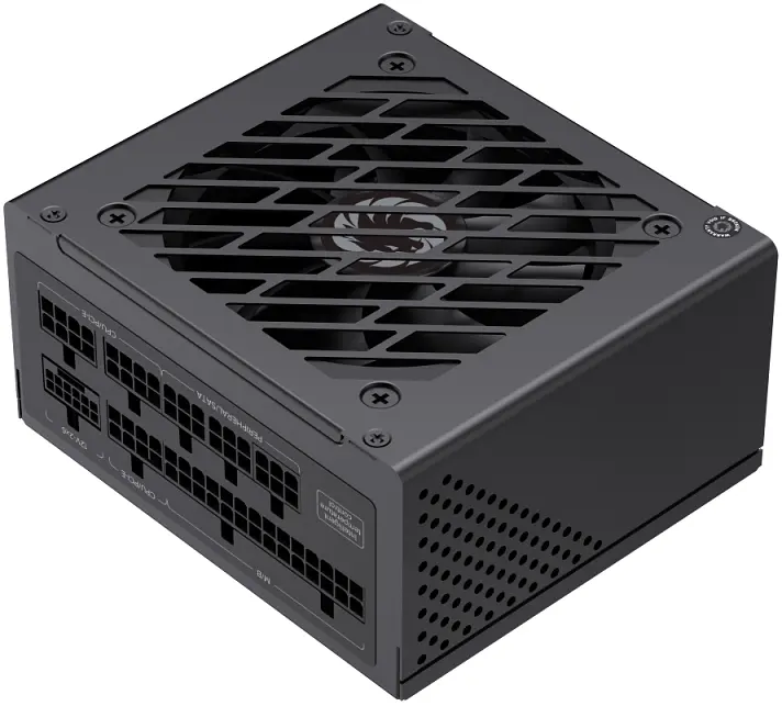 Блок питания GameMax 850 Вт GS-850G, Black, SFX, модульный, 80+ Gold, Active PFC, 9,2 см, 3xMolex / 6xSATA / 1x16-pin / 4x2+6-pin / 2x4+4-pin / 1x20+4-pin, защита OVP / UVP / OCP / OTP / OPP / SCP - фото 3