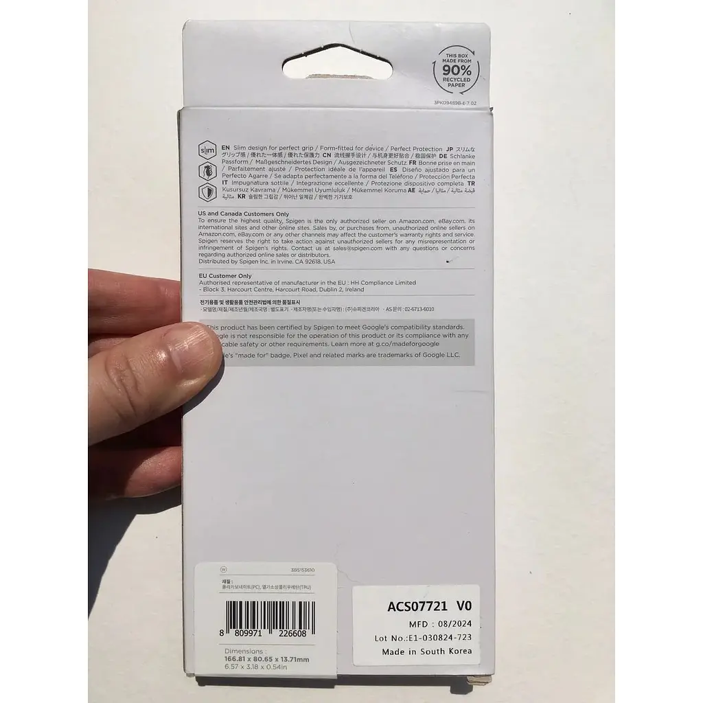 Протиударний чохол Spigen Ultra Hybrid для Pixel 9 Pro XL (6.8") Crystal Clear ACS07721 - фото 4