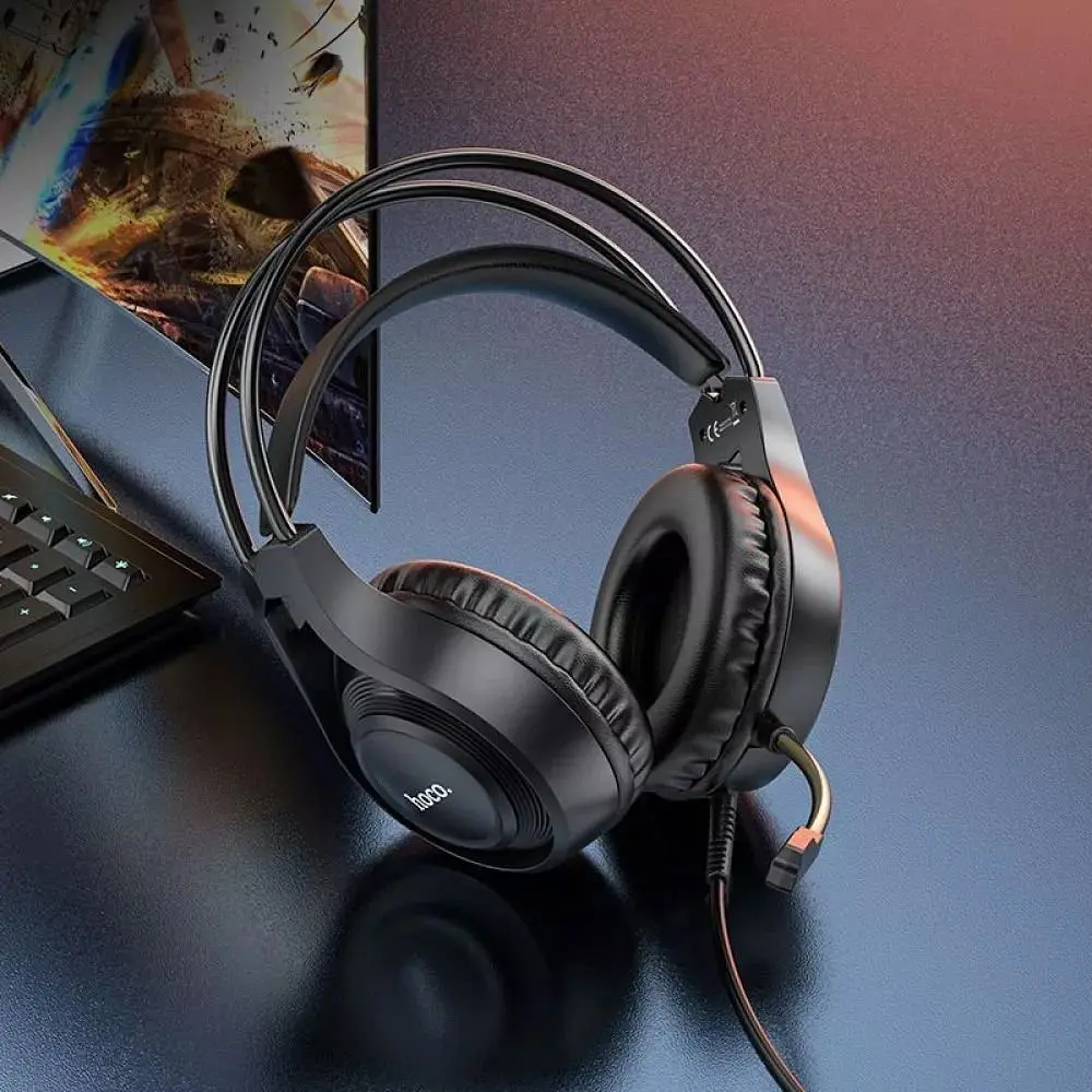 Наушники Hoco W106 Tiger gaming headset Black - фото 9