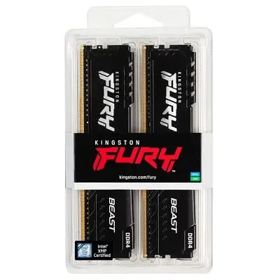 Модуль пам'яті для комп'ютера DDR4 32GB (2x16GB) 3200 MHz Beast Black Kingston Fury (ex.HyperX) (KF432C16BB1K2/32WP) - фото 6