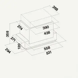 Вытяжка Falmec Gruppo Incasso E.ion 50 Stainless steel 450 - фото 2