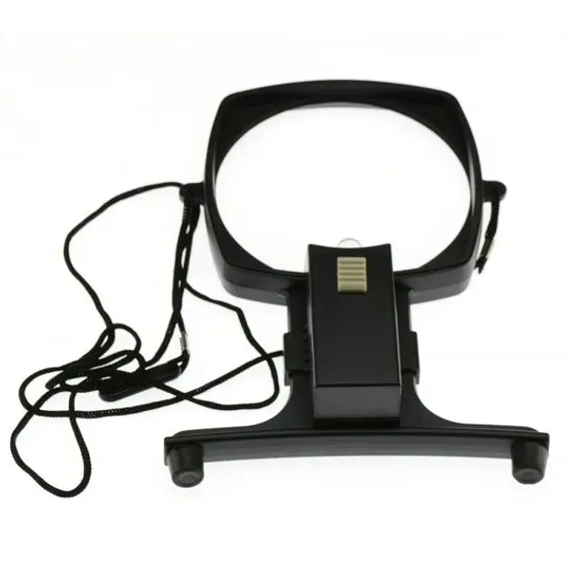 Лупа для вишивання MG11B-3 збільшення 2.5Х підсвітка діаметр 100 мм + 5Х - 25 мм - фото 3