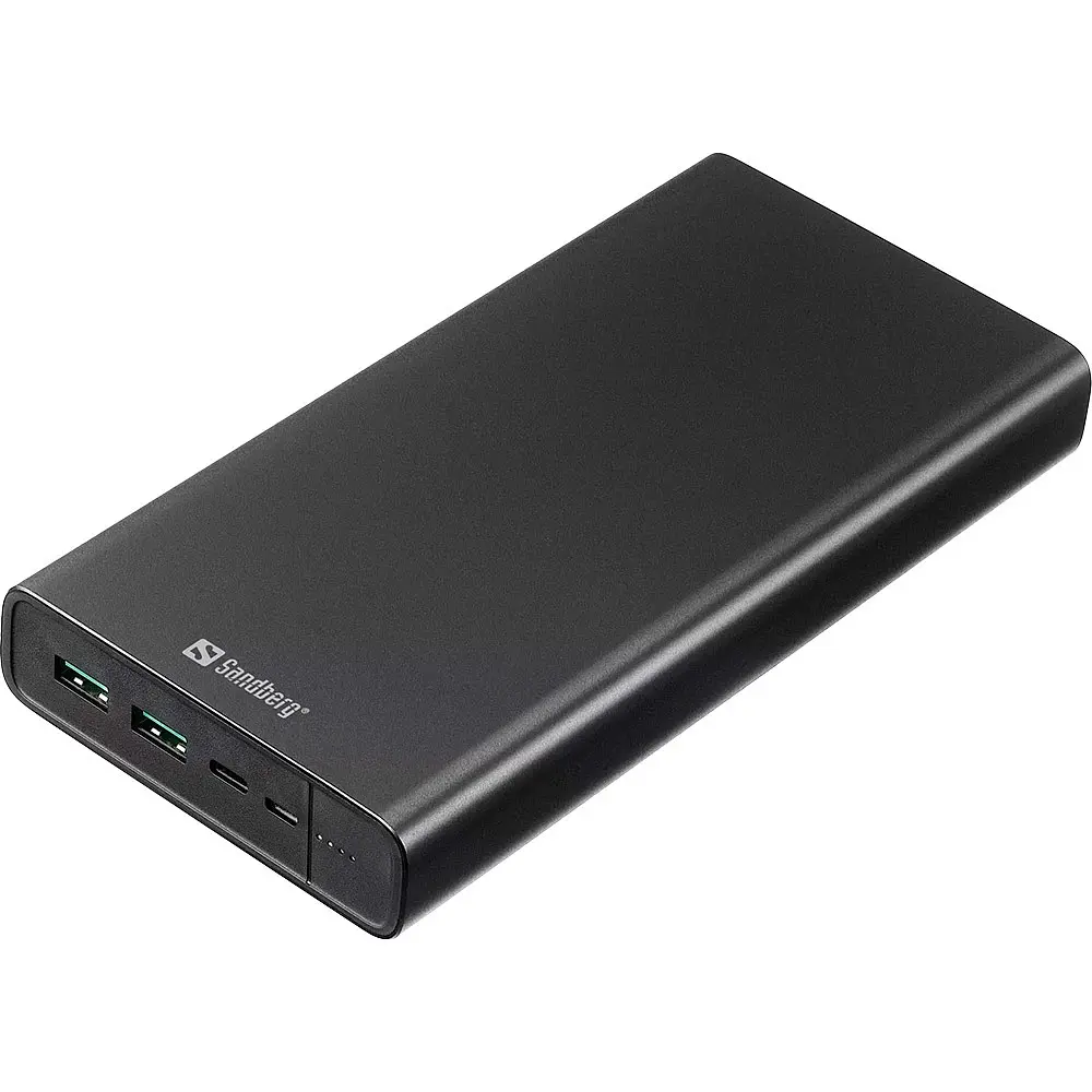 Універсальна мобільна батарея Sandberg Powerbank 38400mAh USB-C PD 100W Black (420-63) - фото 2