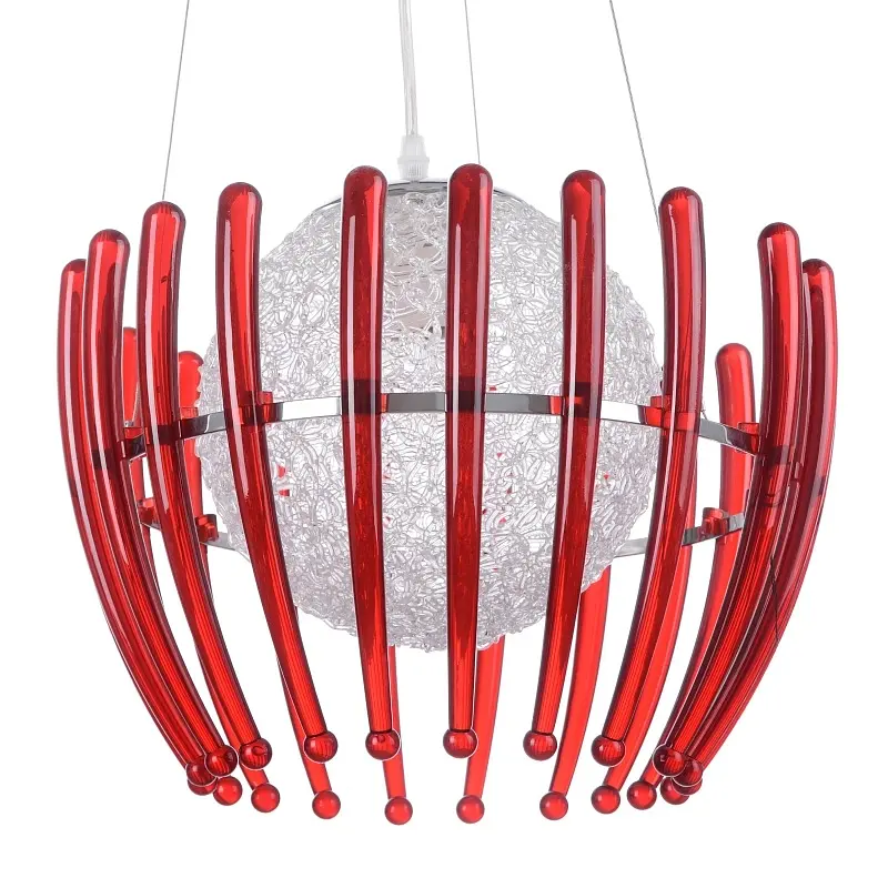 Люстра подвесная Brille в спальню E27 60W CH RD (BR-01 322S/1) - фото 3