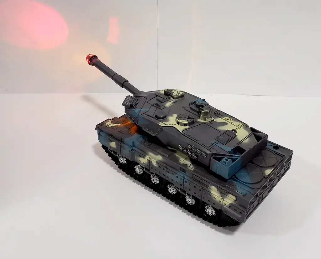 Танк 383-23 D/24D/24D1 Tank Model, світло, інерція, у слюді (6983903110455) Сірий - фото 4