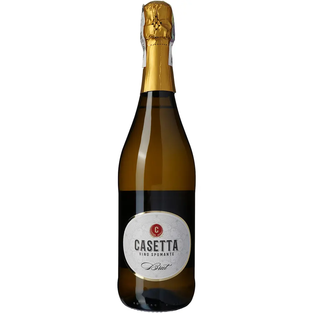 Вино ігристе Casetta Spumante Brut біле брют 0.75 л + Набір цукерок Chocco Via Bona Mix 250 г - фото 2