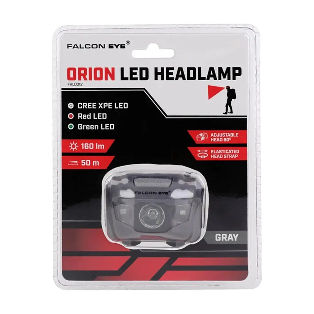 Ліхтар Falcon Eye Orion (160 Lm) Cool White/Red/Green LED Grey (FHL0012) (DAS303977) - фото 3