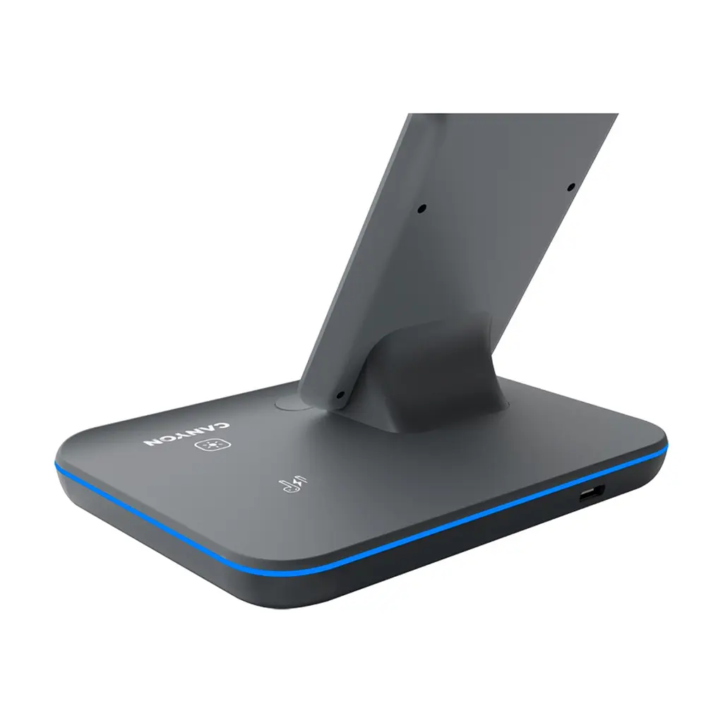 Зарядний пристрій Canyon WS-303, 3in1 Wireless Dark Grey (CNS-WCS303DG) - фото 4