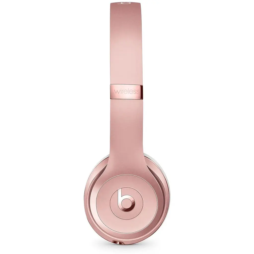 Наушники полноразмерные беспроводные Stereo Beats Solo 3 розовое золото - фото 2
