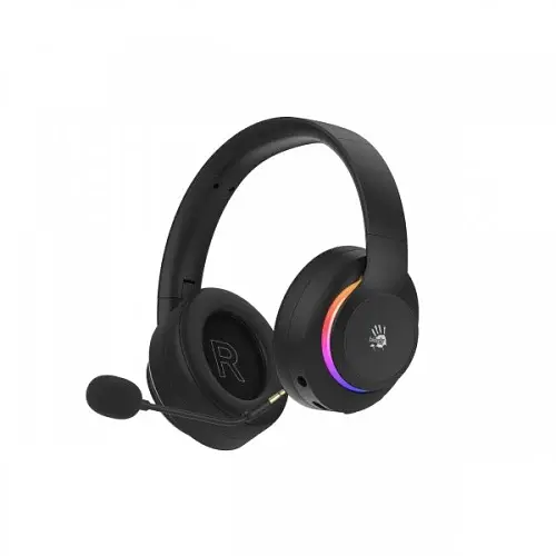 Навушники бездротові Bloody GR520, Black, Bluetooth 5.3 / USB 2.4 GHz / 3.5 мм, мікрофон, динаміки 50 мм, RGB підсвічування, 16 Ом, 105 дБ, 1050 mAh - фото 3