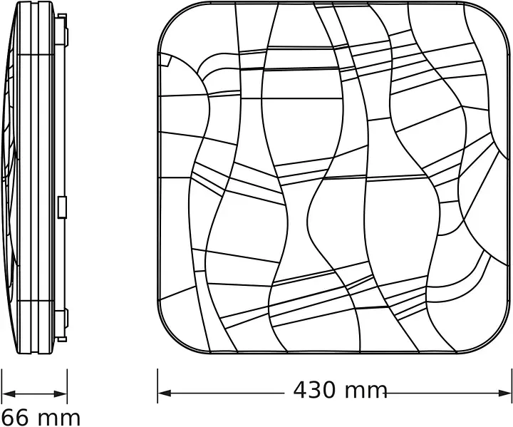 Osram Світильник накладний CEILING PAVO 430мм Square 48Вт 4000K - фото 2