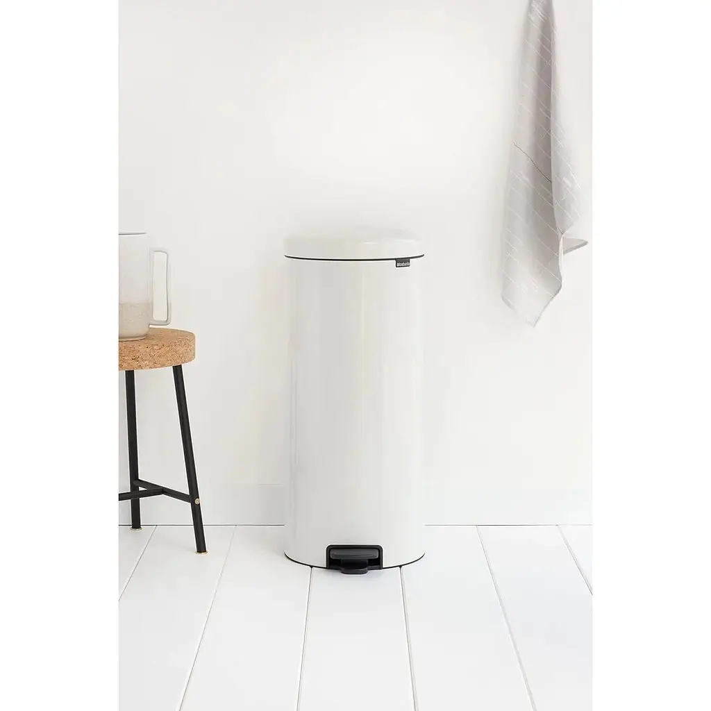 Відро для сміття Brabantia Pedal Bin біле 30 л (111785) - фото 3