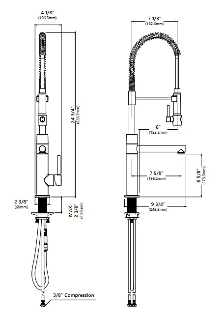 Смеситель для кухни Kraus Artec Pro золото/графит KPF-1603SBBG, Золотой - фото 5
