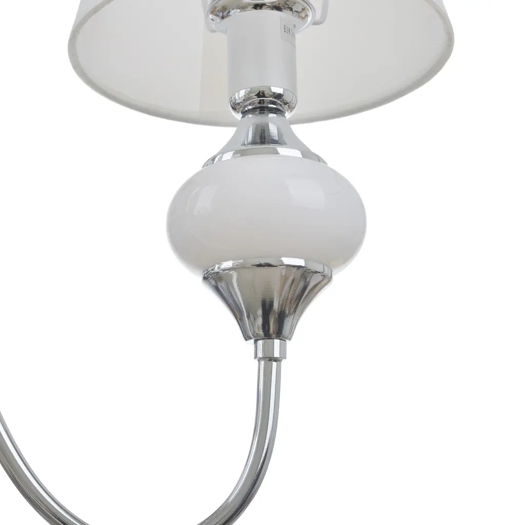 Люстра подвесная Brille с абажуром E14 40W WH (BKL-721S/3) - фото 4