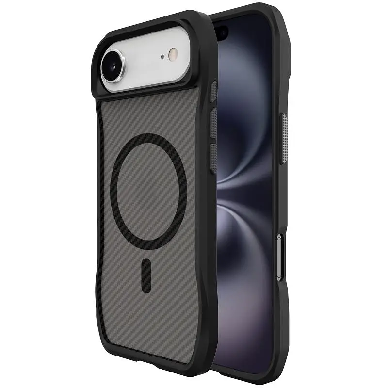 Чохол Epik TPU Space Octagon with MagSafe для Apple iPhone 17 Air 6.5" Carbon Black - фото 2