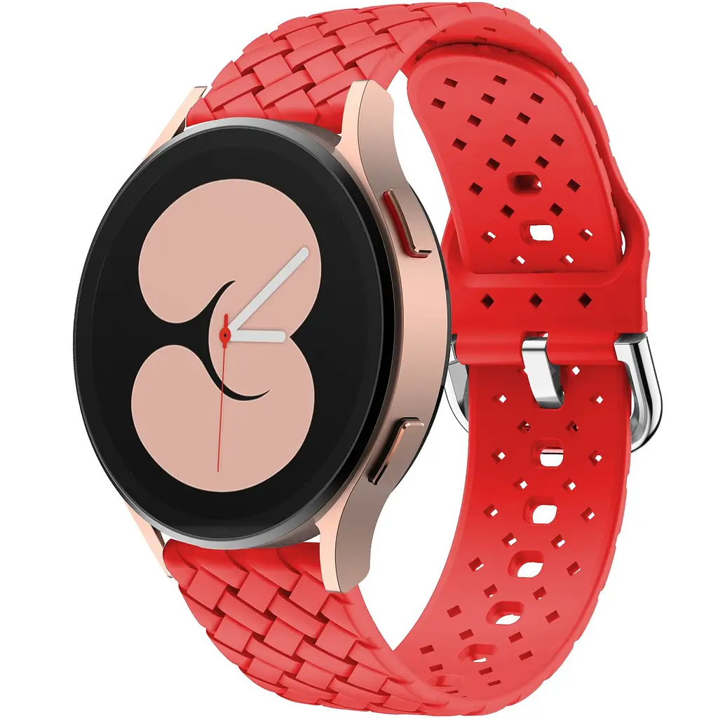 Ремінець для Samsung Galaxy Watch 7 - червоний ширина кріплення 20мм силікон Watchbands Twist (W48-2WB80605052) - фото 1