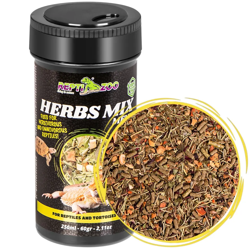 Рослинна суміш для рептилій і черепах Repti-Zoo Herbs Mix Menu 250мл - фото 2