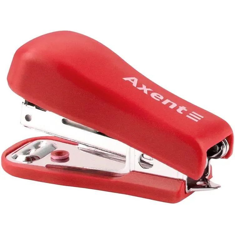 Степлер канцелярський Axent Standard №10/5, 12 аркушів червоний (4221-06-A) - фото 2