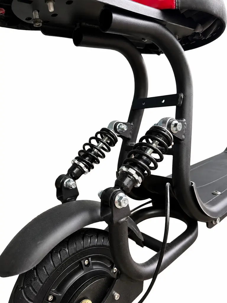 Дитячий електросамокат 500W 16Ah 8" з кошиком та сидінням чорний - фото 6