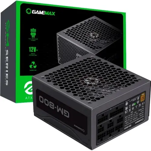 Блок живлення 800 Вт, GM-800, Black, модульний GameMax teh0028881 - фото 7