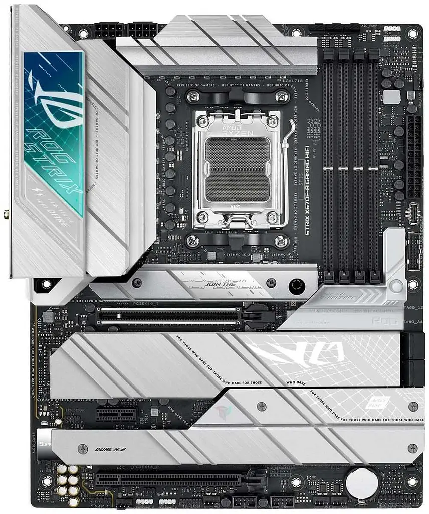 Материнська плата ASUS ROG STRIX X670E-A GAMING WIFI (ROG STRIX X670E-A GAMING WIFI) (Socket AM5, AMD X670, ATX) Б/в