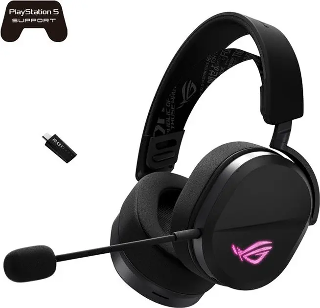 Навушники ігрові ASUS ROG Pelta (90YH0410-BHUA00) чорні