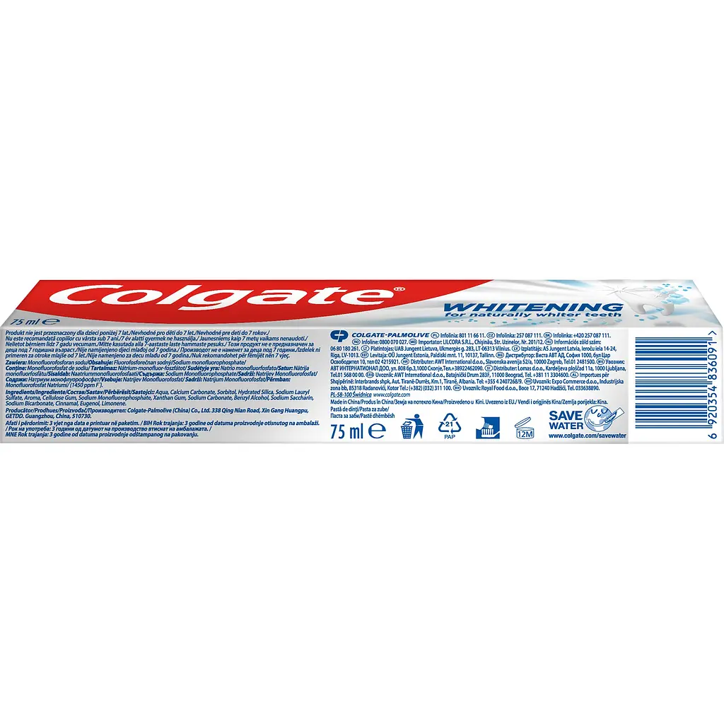 Зубна паста Colgate Whitening for Naturally Whiter Teeth 75 мл - фото 5