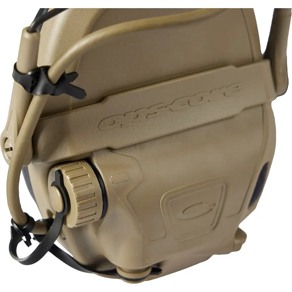 Наушники Ops-Core AMP Communication Headset-Connectorized активные верхний держатель Tan - фото 7