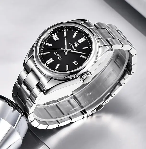 Наручний годинник Benyar Automatic 10 BAR Сріблястий (2783) - фото 5