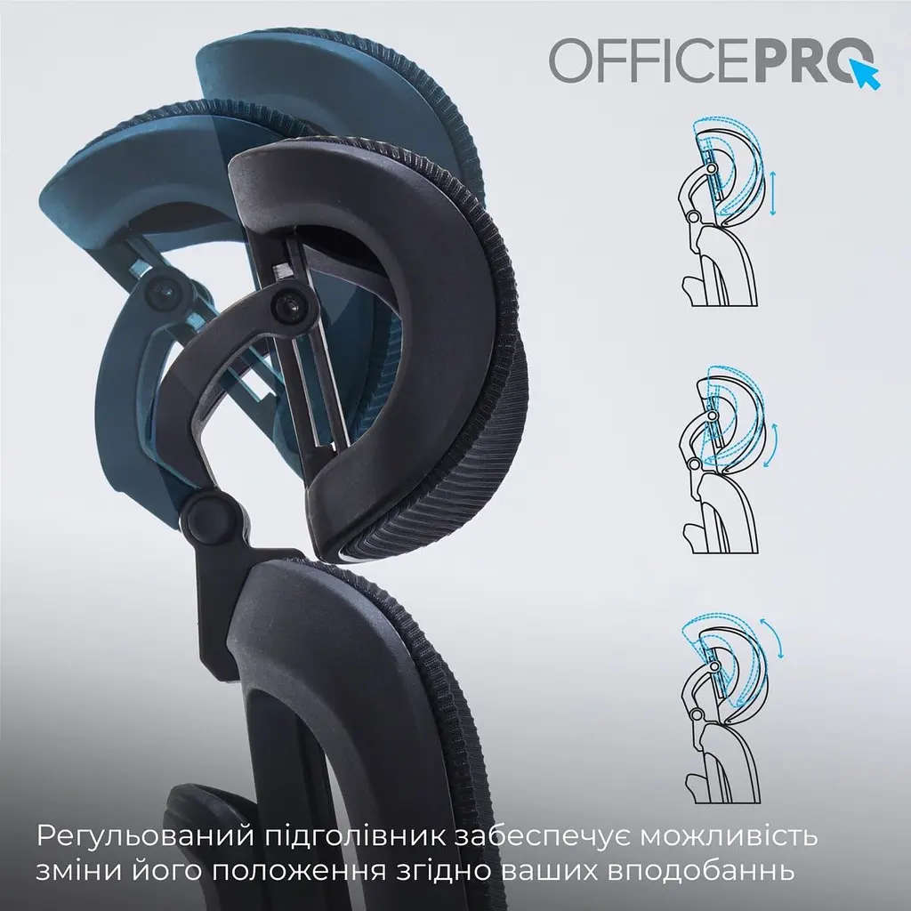 Офісне крісло OfficePro Skyline OC680B Black [175038] - фото 11