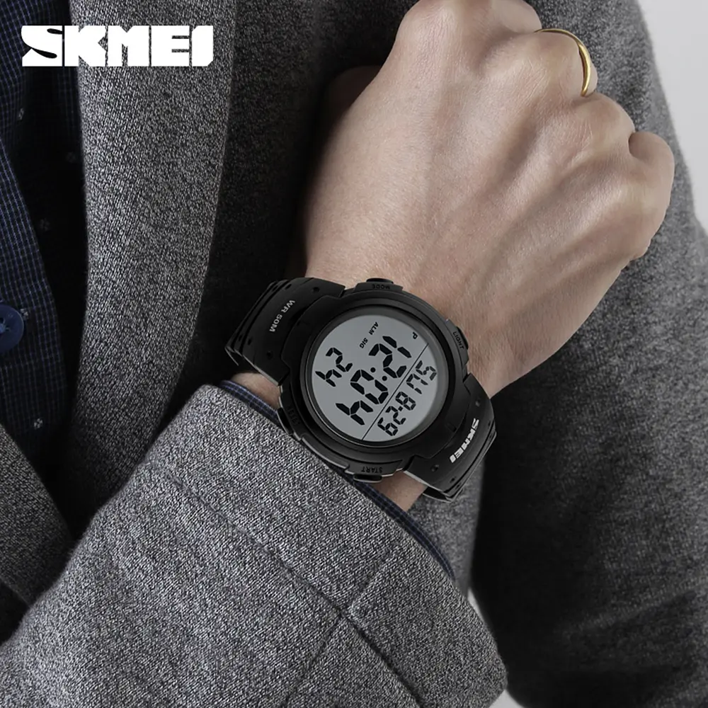 Чоловічий наручний годинник 1068 All Black Skmei acs0030866 - фото 5