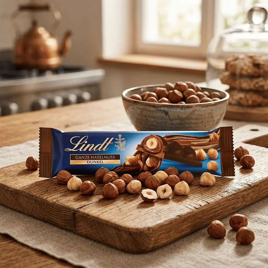 Шоколадний батончик Lindt Ganze Haselnuss Dunkle Chocolate Bar 35 г - фото 2