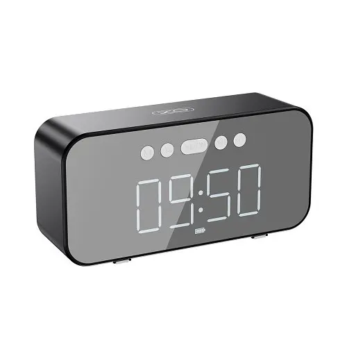 Акустична система XO F41 Mirror Clock bluetooth Speaker Чорна 6920680846139 - фото 4