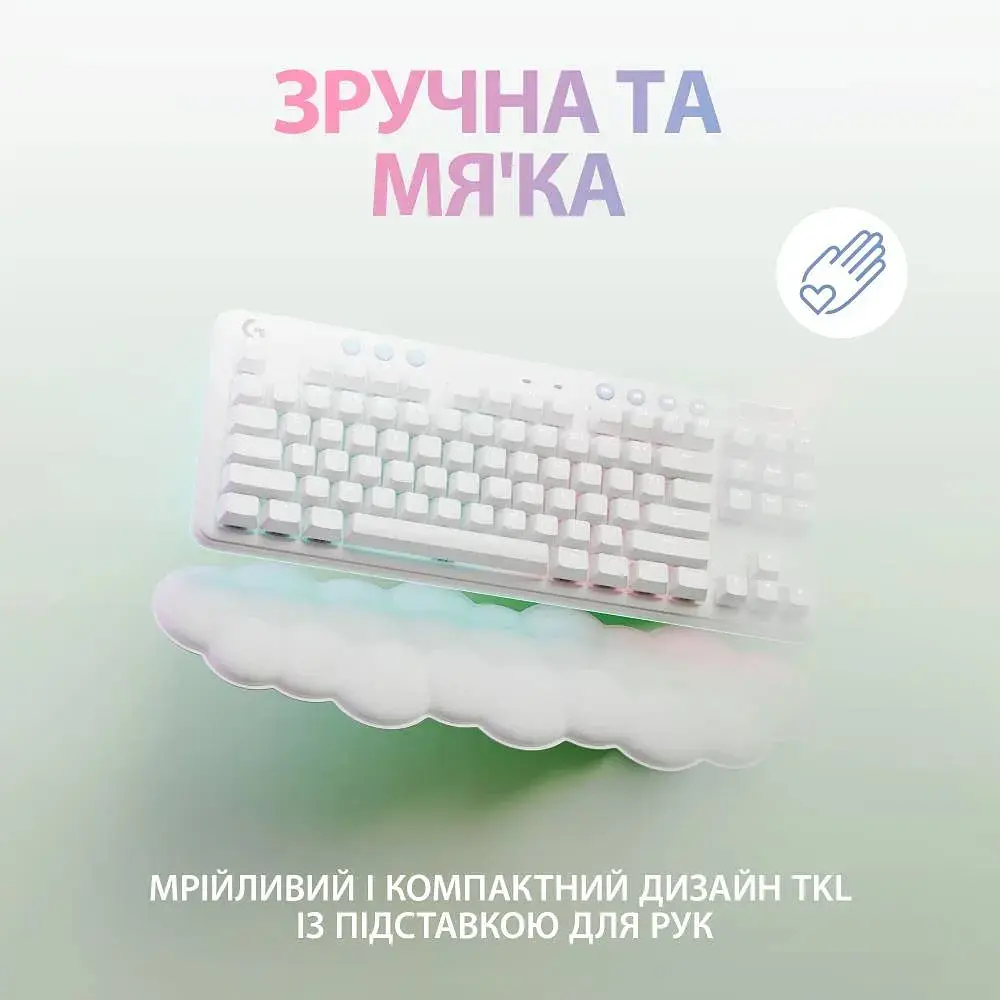Клавиатура Logitech G715 Wireless Gaming Linear White (920-010692) [83178] - фото 9