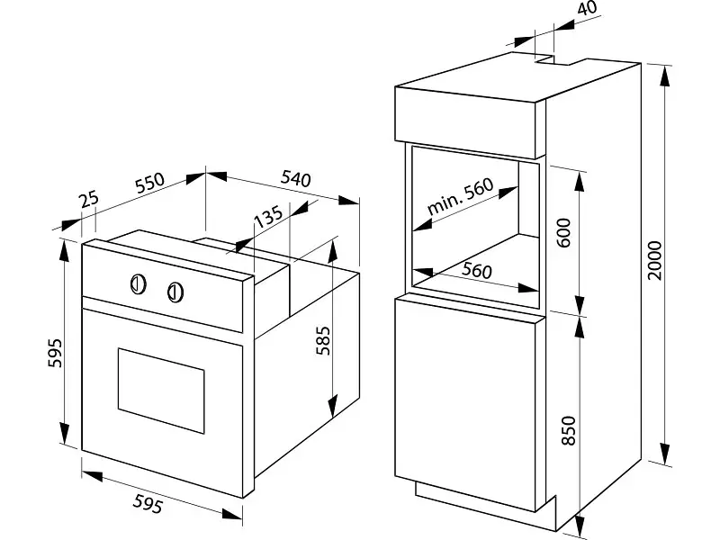 Духова шафа Hansa BOEI68471 - фото 3