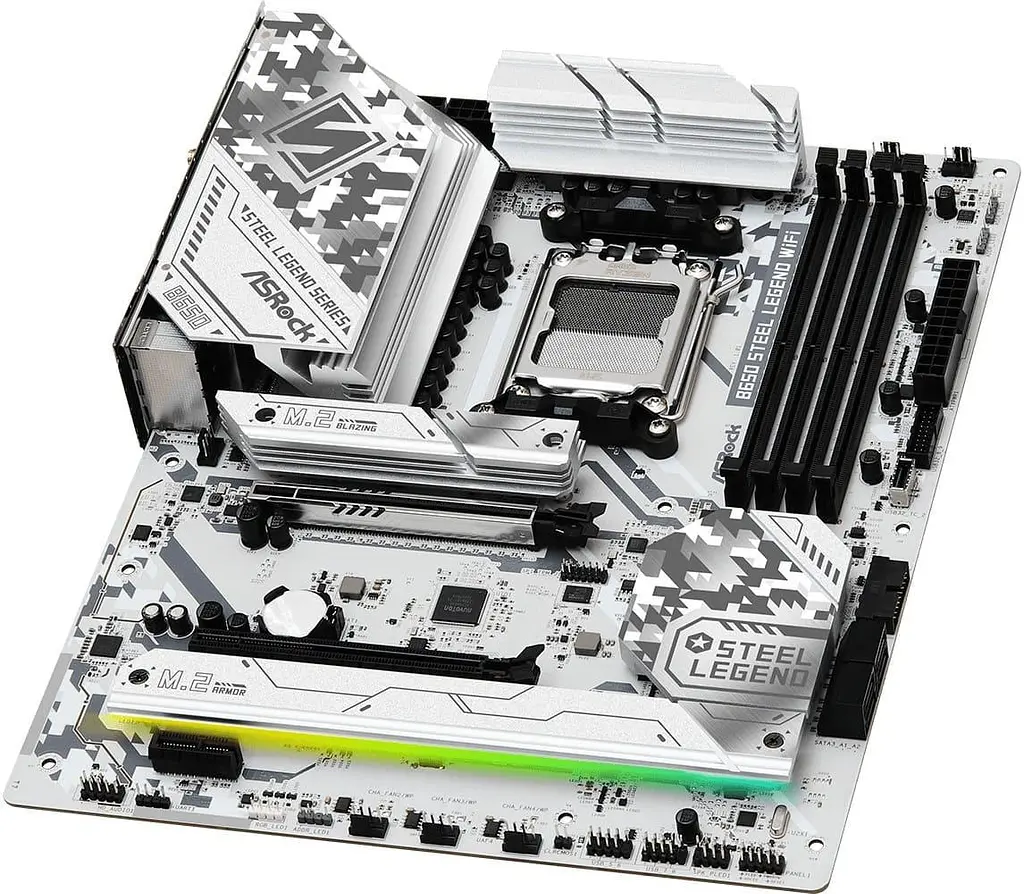 Материнська плата AsRock B650 Steel Legend WIFI (B650 Steel Legend WIFI) (Socket AM5, AMD B650, ATX) - фото 3