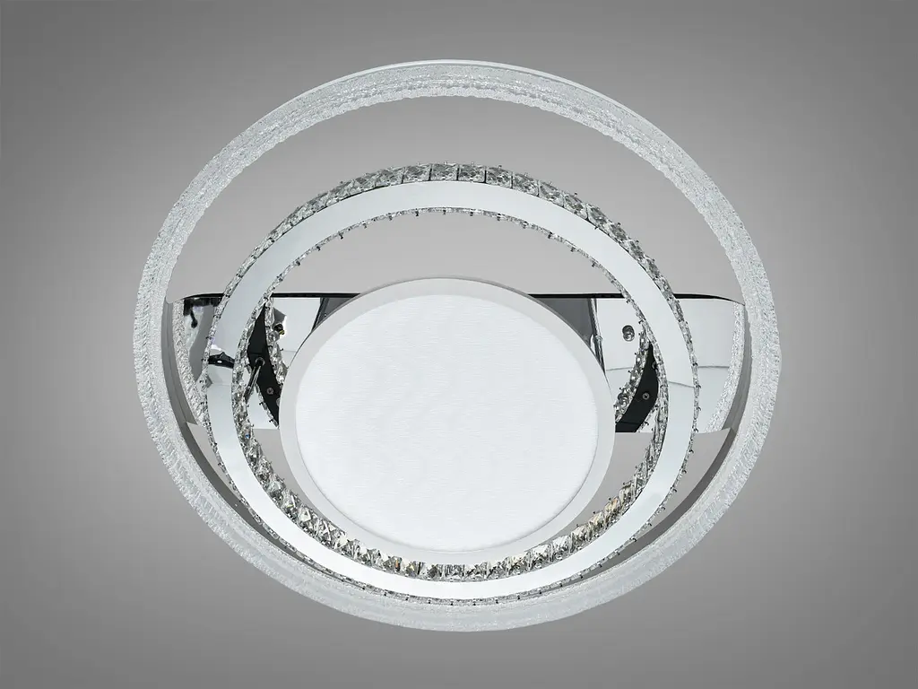 Стельова люстра LED Diasha 8818/800+600+400 хром 195W до 33 м² - фото 4
