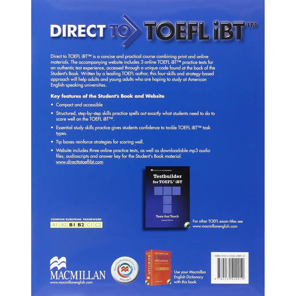 Direct to TOEFL IBT: Student Book + Website Pack - Лінь Лохід